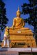 Thailand: Buddha overlooking Wat Phra That Doi Kong Mu and the town of Mae Hong Son, northern Thailand